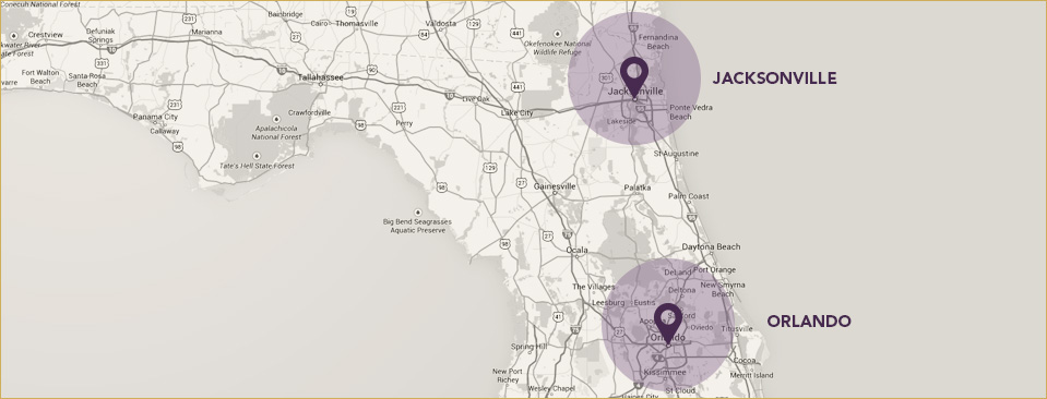 Map of Hussein and Webber Locations